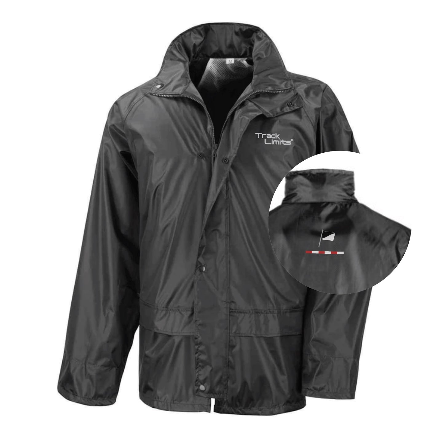 Lightweight Waterproof Jacket with Track Limits printed Logos