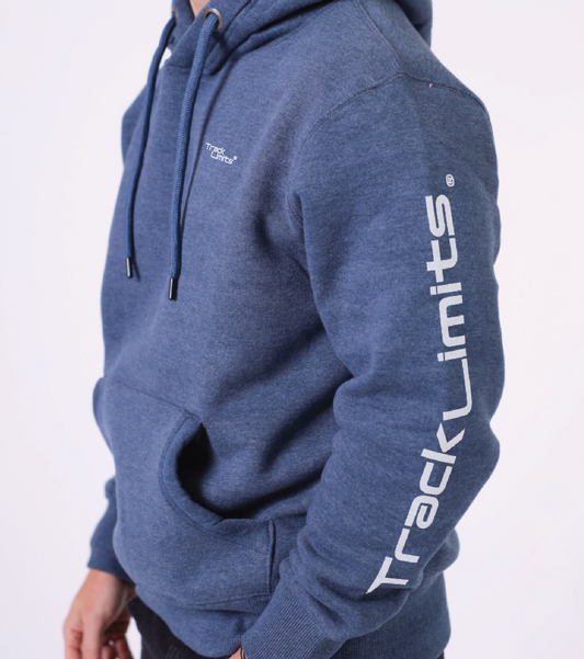 Track Limits Hoodie Navy Melange Luxury High End Favourite Hoodie